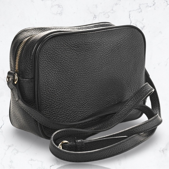 Gucci Black Leather Soho Disco Crossbody Bag - Picture 6 of 12